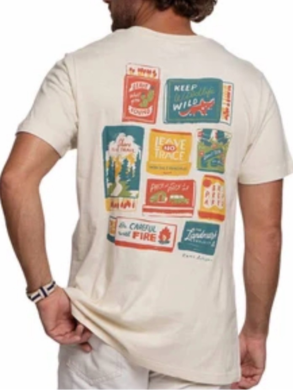 NWT the landmark project leave no trace matchbooks Graphic Tee - Honeycomb